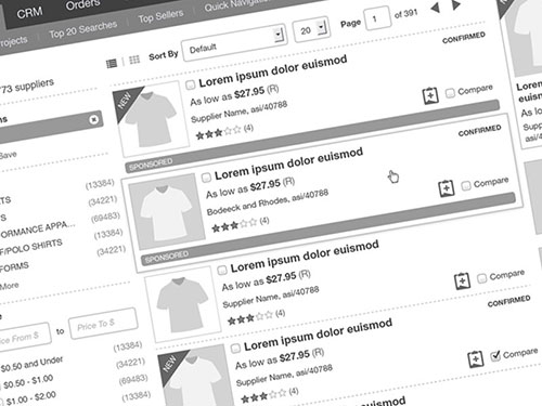 ESP Product Search Web App - Wireframes